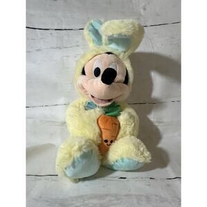 Easter Bunny Plush Mickey Mouse Costume 2019 Disney Store Long Ears Yellow